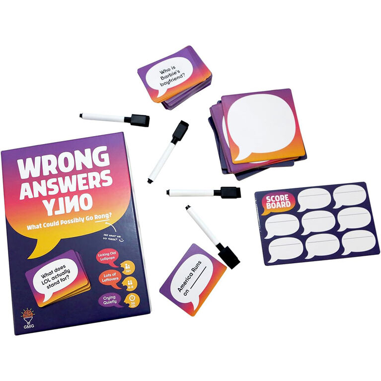 Gray Matters Games - Wrong Answers Only - English Edition