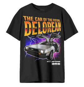 Delorean Car of Future- noir chemise