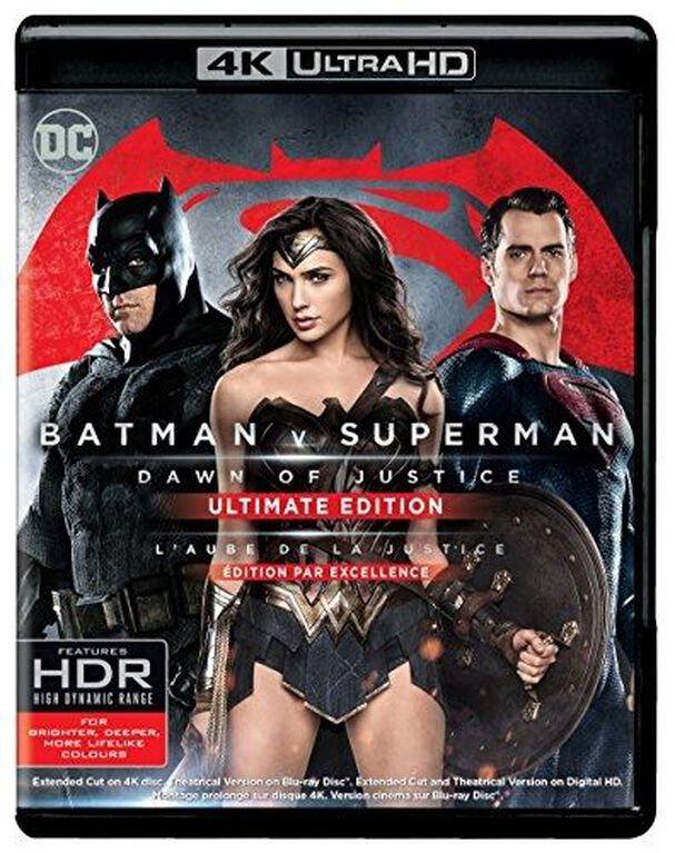 Batman v Superman: Dawn of Justice  (4K Ultra HD + Blu-ray + Digital HD) (2 Disc) (Bilingual) Ultimate Edition (Extended Cut)