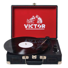 Metro Dual Bluetooth Suitcase Turntable - Black