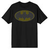 DC Comics Batman Grid Logo Noir T-Shirt