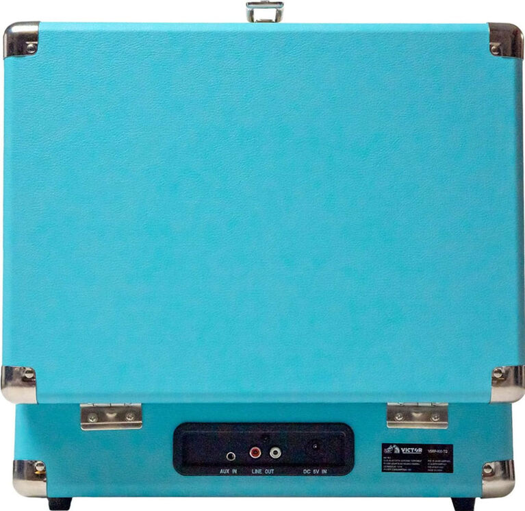 Metro Dual Bluetooth Suitcase Turntable - Turquoise