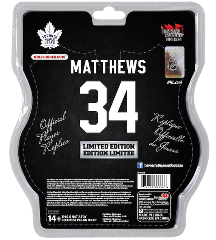 Auston Matthews<br>Maple Leafs de Toronto Figurine de 6 pouces de la LNH