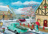 SureLox Puzzles - Winter Wonderland Collection - Winter Town Antique Cars - 1000 Pieces