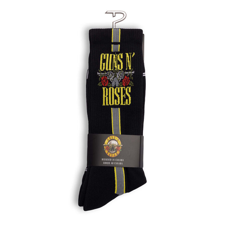 Guns N' Roses Side Stripe Crew Hommes Noirs