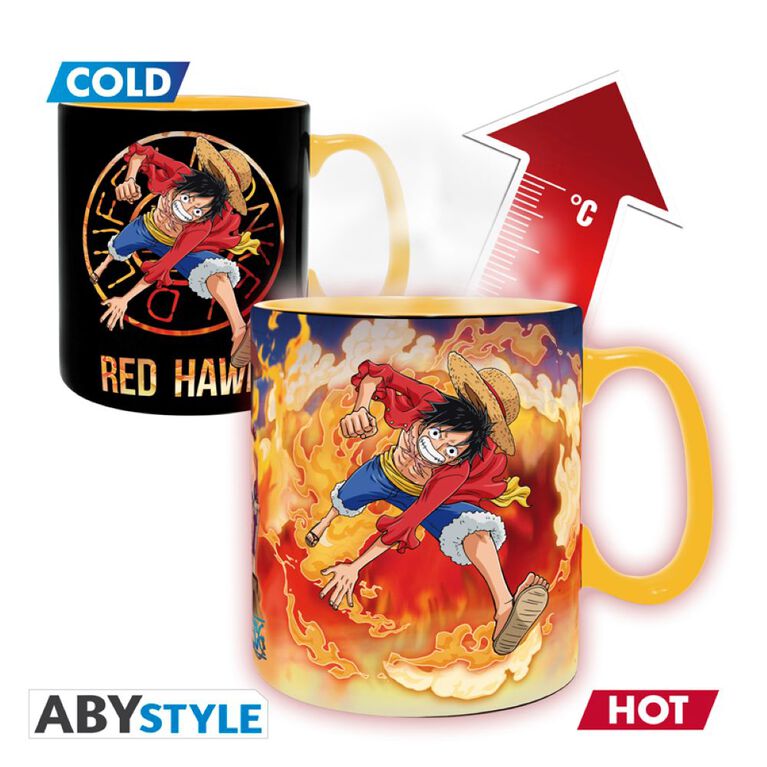 One Piece - Pck Mug Heat Change 460Ml+ Coaster *