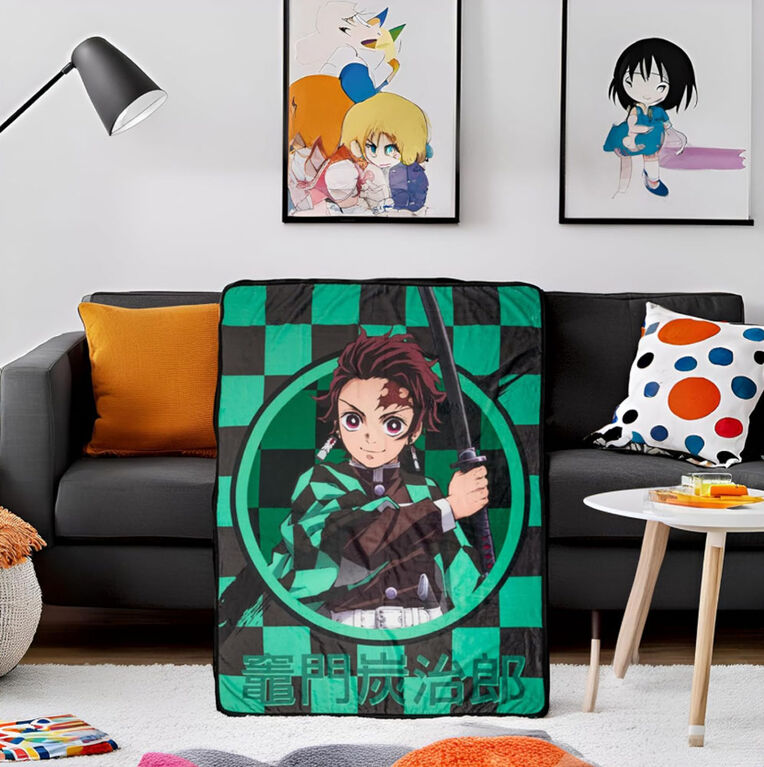 45X60 Fleece Blanket: Demon Slayer - Tanjiro