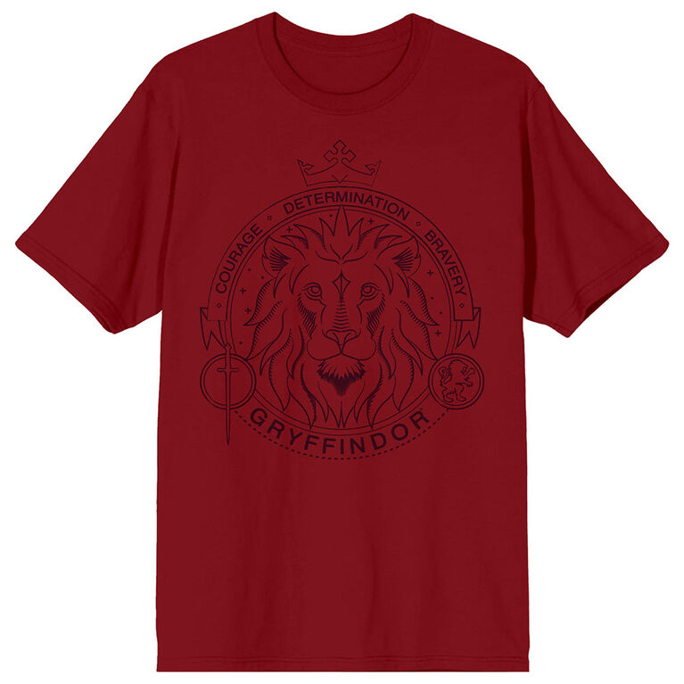 Harry Potter Hogwarts House Gryffindor Red T-Shirt