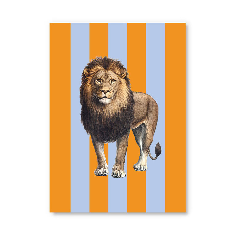 Ohh Deer - Striped Lion Postcard (12333) - Postcard (A6) - English Edition