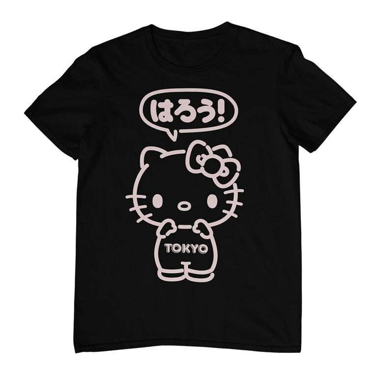 Hello Kitty Tokyo- Black T-Shirt