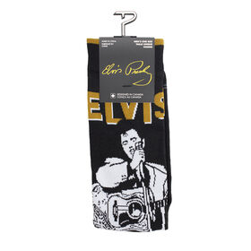 Elvis Tout Secoué L’Équipe Tricotée En Noir, Hommes