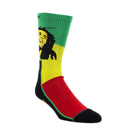 Bob Marley Knit In Crew Sock, Black, Men's