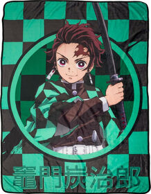 45X60 Fleece Blanket: Demon Slayer - Tanjiro