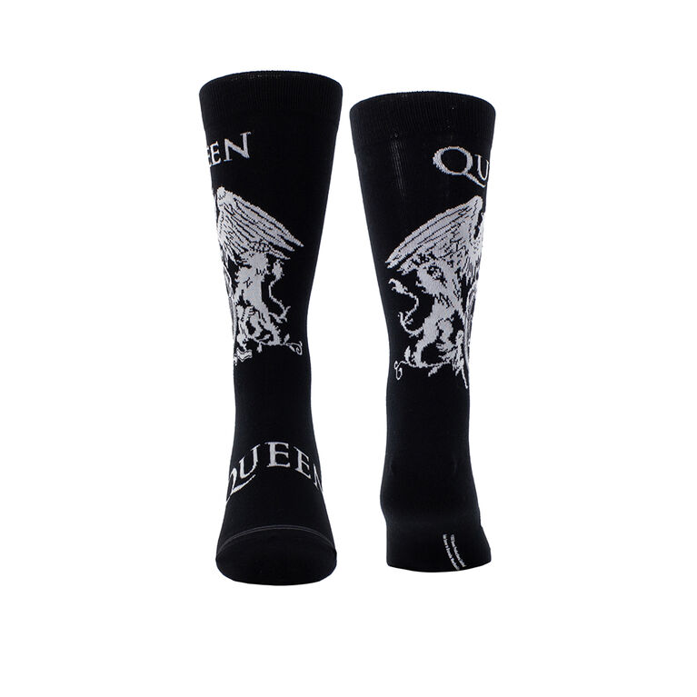 Queen White Crest Knit In Crew Black Pour Homme