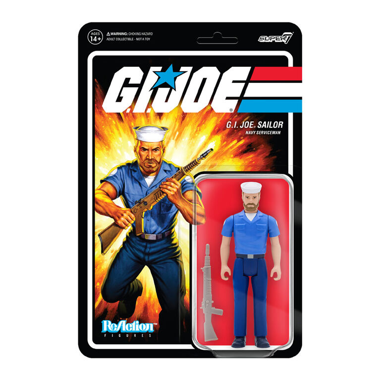 GI Joe ReAction Figures Wave 2 - Blueshirt Barbe (Rose)