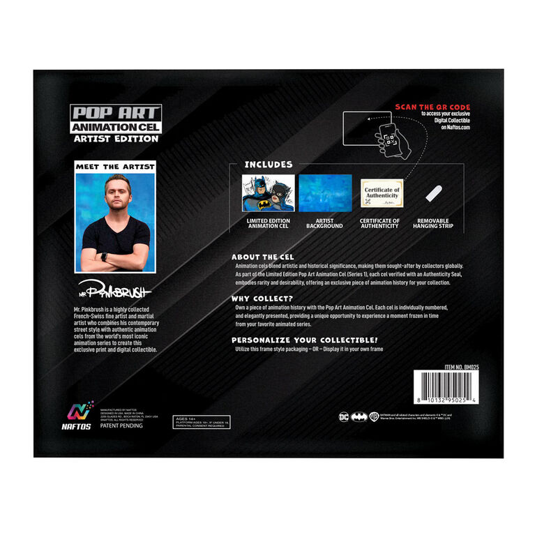 Pop Art Animation Cel Artist Edition - Batman & Catwoman