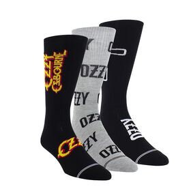 Ozzy Osbourne 3 Paires De Chaussettes Cadeau Boîte, Noir, Hommes