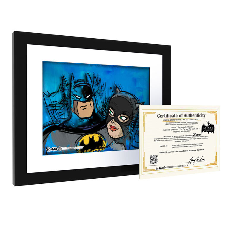 Pop Art Animation Cel Artist Edition - Batman & Catwoman