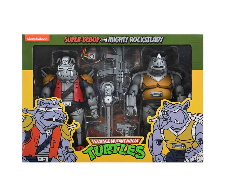TMNT Super Bebop andMighty Rocksteady 7" 2Pack - English Edition