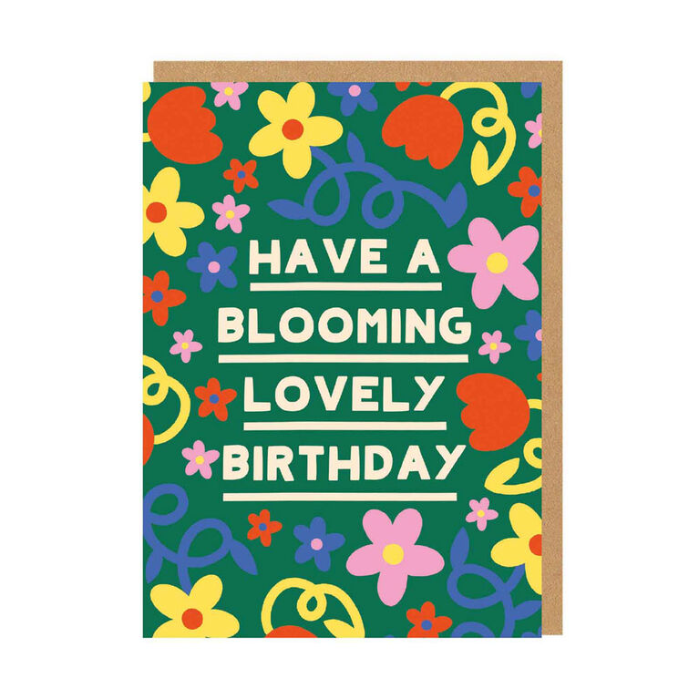 Ohh Deer - Have A Blooming Lovely Birthday - Greeting Card (A6) - English Edition
