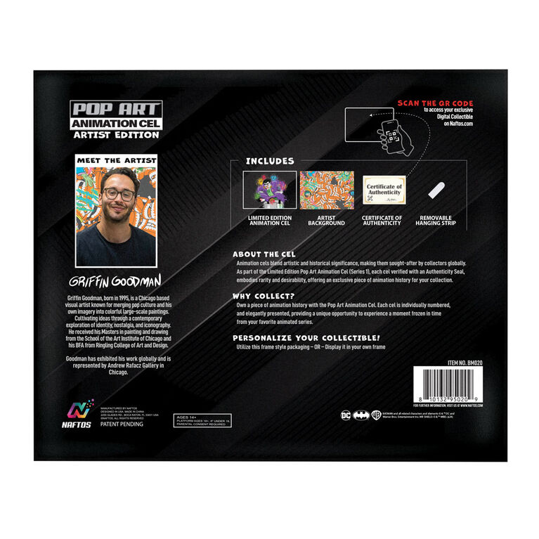 Pop Art Animation Cel Artist Edition - The Joker