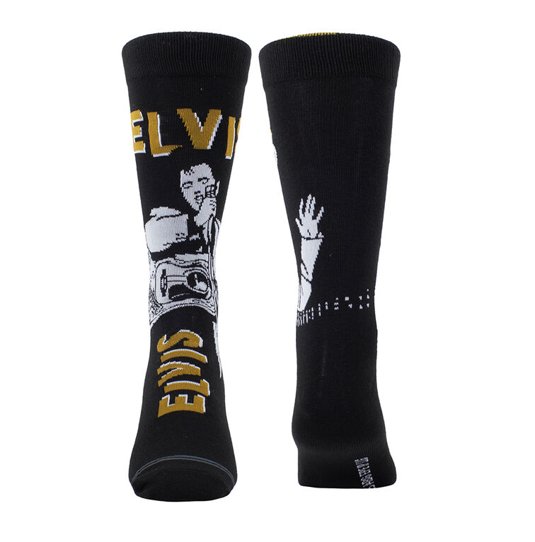 Elvis Tout Secoué L’Équipe Tricotée En Noir, Hommes