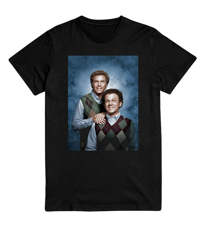 Step  Brothers- Portrait Black Tshirt