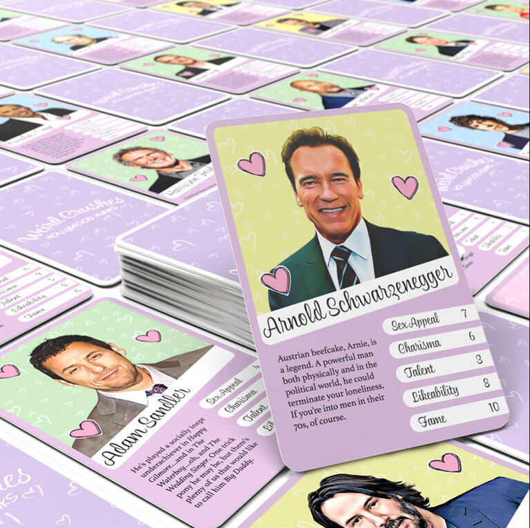 Weird Crushes - Hollywood Hunks Card Game - English Edition