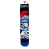 Smurfs Pile Up Men's Knit-In Crew, Black, Men's