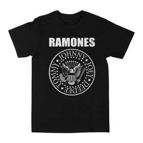 Ramones -White Seal- Black T-Shirt