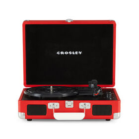 Platine vinyle Cruiser Plus avec entrée/sortie Bluetooth - Vinyle rouge