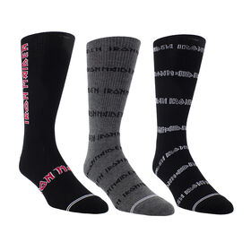 Iron Maiden 3 Paires Sock Gift Box, Noir, Pour Homme
