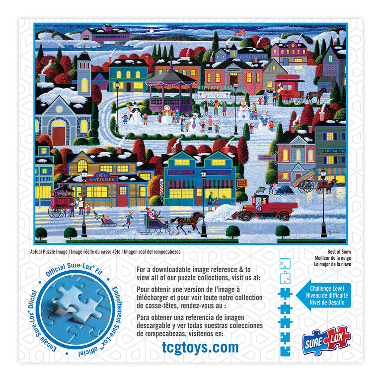 SureLox Puzzles -  Winter Wonderland Collection - Best of Snow - 1000 pieces