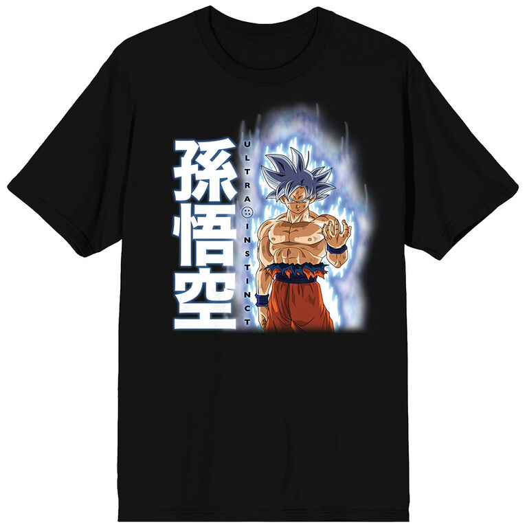 Dragon Ball Mastered Ultra Instinct Goku Kanji Black T-Shirt 
