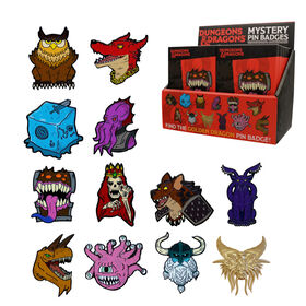 Dungeons & Dragons 50th Anniversary Mystery Pin Badge CDU Containing 12 Blind Boxes