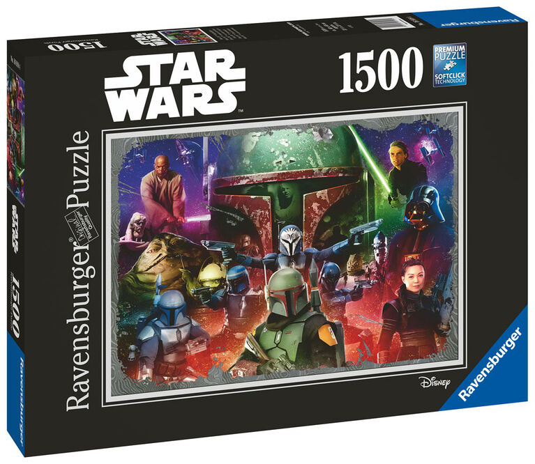 Ravensburger Disney Star Wars Boba Fett Bounty Hunter 1500-Piece Jigsaw Puzzle