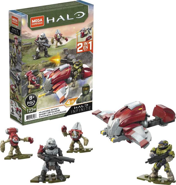Mega Construx Halo Ghost d&eacute;tourn&eacute;