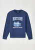 Northern Reflections Adult Waving Loon Crewneck Blue L