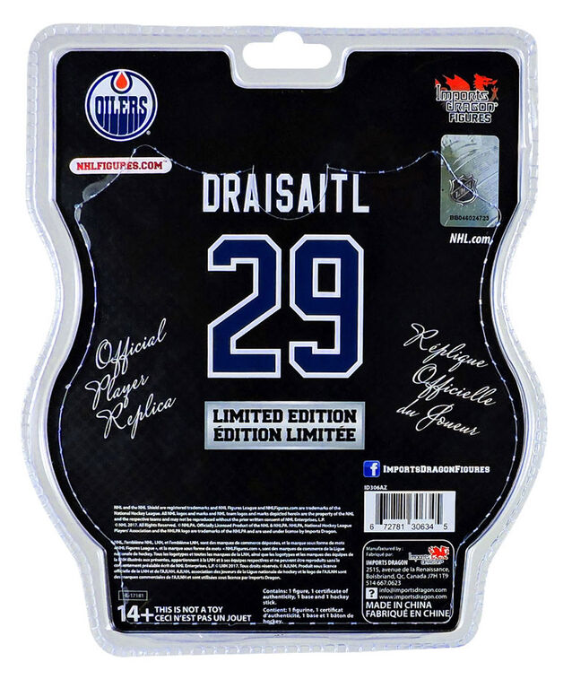 Leon Draisaitl Rep&ecirc;chage 2014 &Eacute;dition limit&eacute;e Figurine de la LNH de 6 pouces.