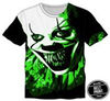 IT Pennywise Big Face Clown Black & Green T-Shirt 