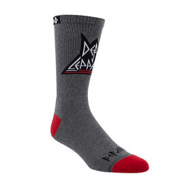 Def Leppard Knit In Crew, Charcoal Heather, Men's