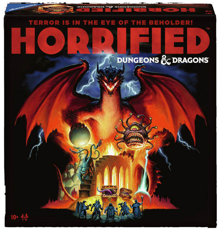 Ravensburger Horrified: Dungeons & Dragons Cooperative Strategy Board Game - English Edition