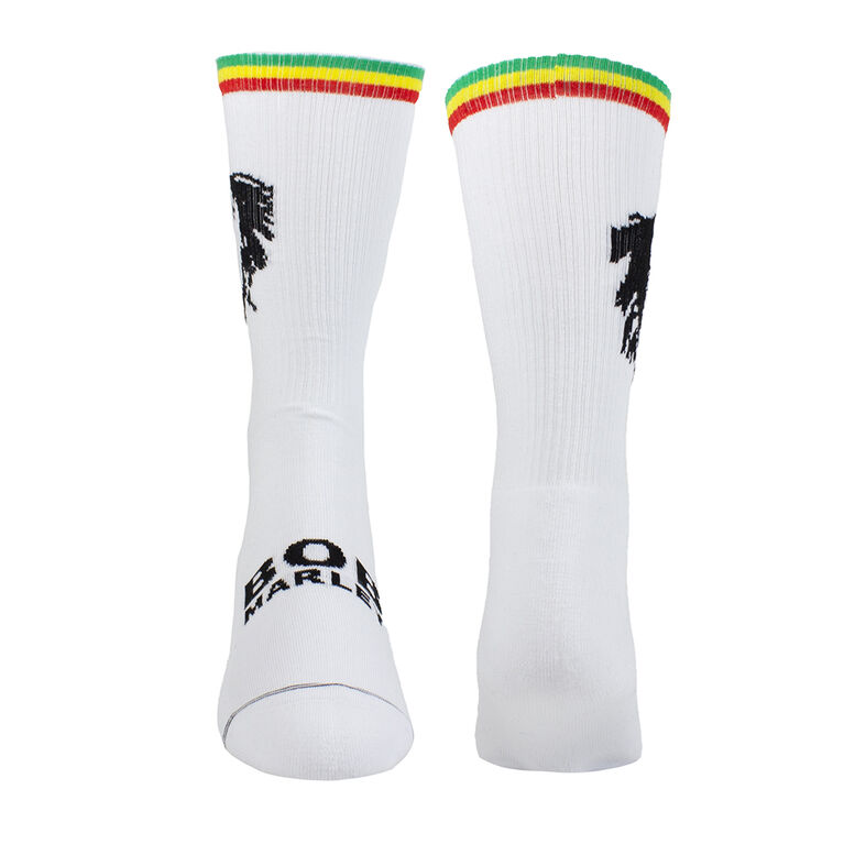 Bob Marley Smile Crew Knit In White, Mens