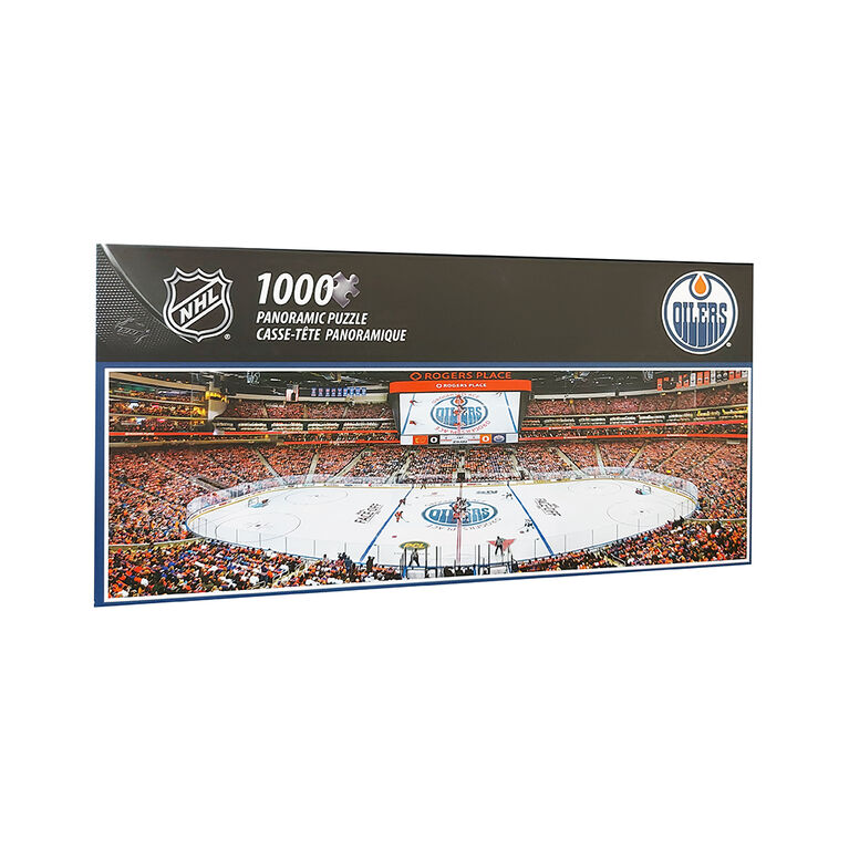 Masterpieces Puzzle Company Edmonton Oilers  - 1000 Piece Panoramic Jigsaw Puzzle