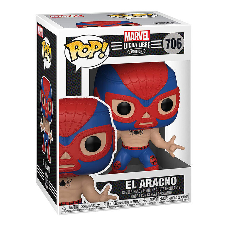 Spider-Man El Aracno Funko Pop! Vinyl Bobble-Head - Marvel Lucha Libre Edition