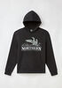 Northern Reflections Adult Waving Loon Hoodie Black XL