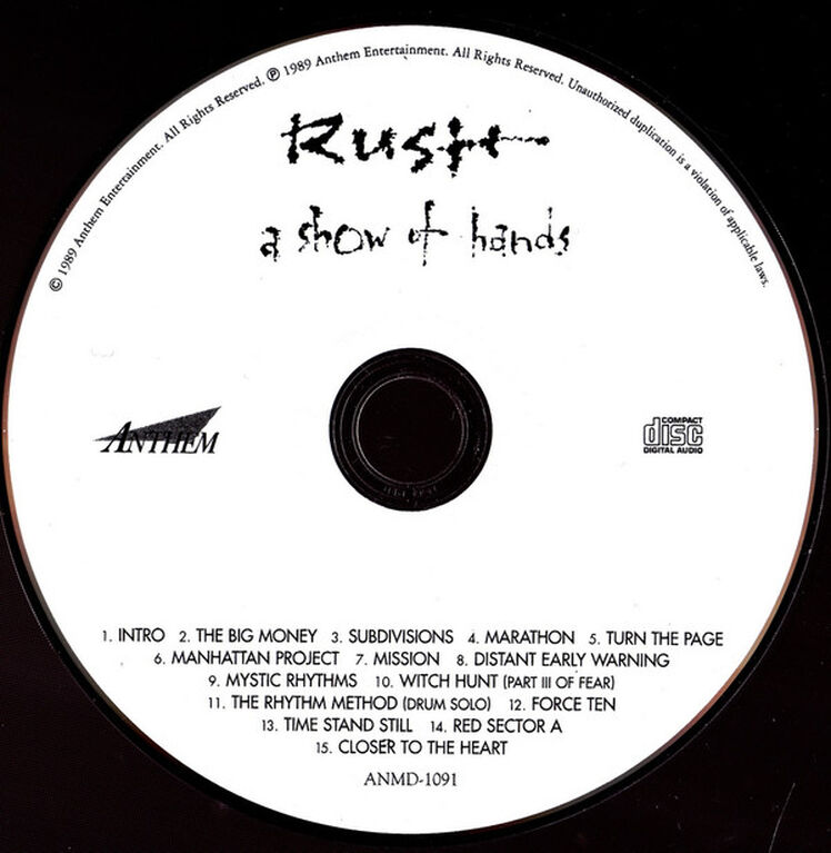 RUSH - A Show Of Hands