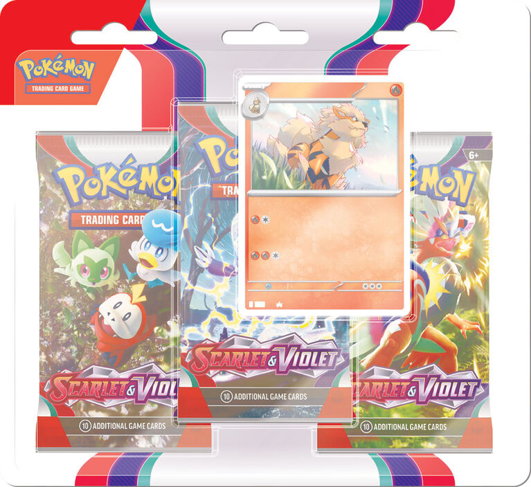 Pokemon Scarlet and Violet 3-pack Blister - English Edition