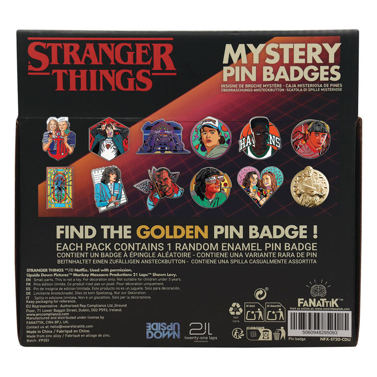 Pins Myst&egrave;re Stranger Things