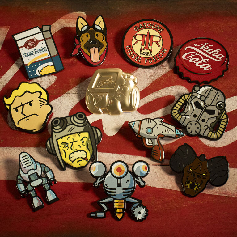 Badge Myst&egrave;re Fallout Pin CDU Contenant 12 Bo&icirc;tes Aveugles